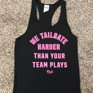 VS pink racer back tank